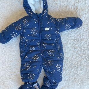3/6 month OshKosh Star Snowsuit